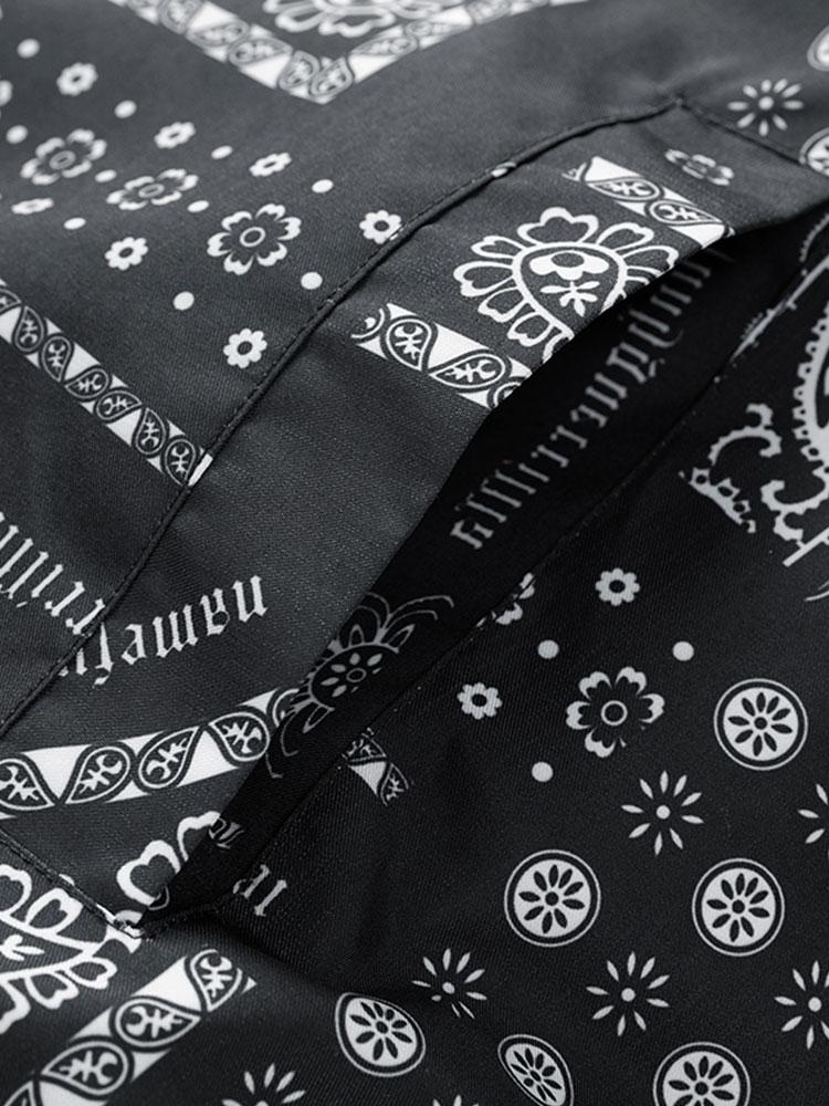 Reversible Paisley Puffer Coat