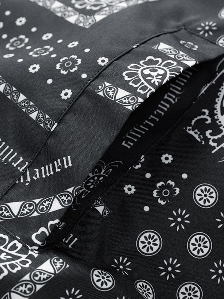 Reversible Paisley Puffer Coat