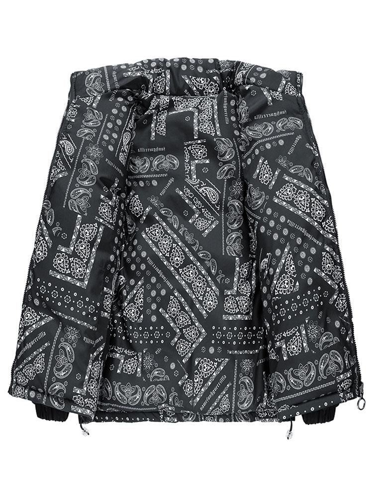 Reversible Paisley Puffer Coat