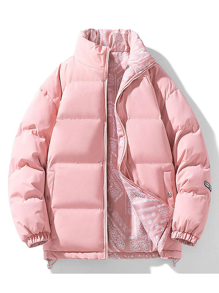 Reversible Paisley Puffer Coat