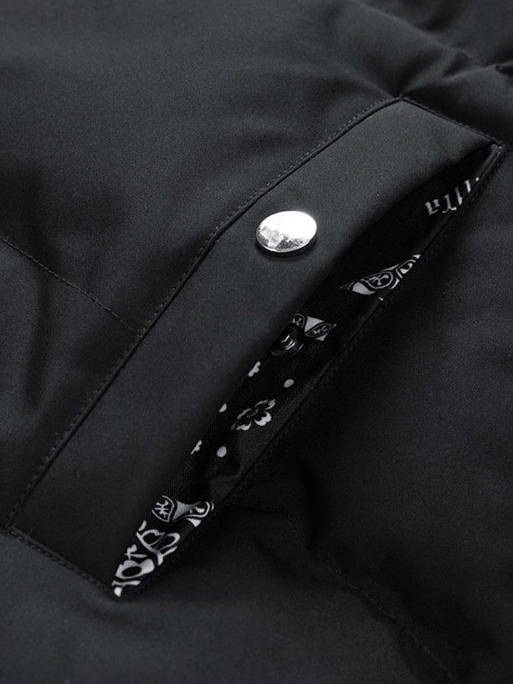 Reversible Paisley Puffer Coat