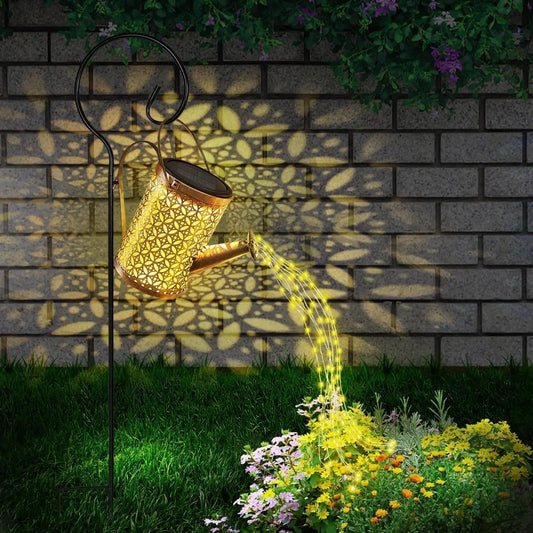 Creative & Vintage LED Watering Can Garden Light