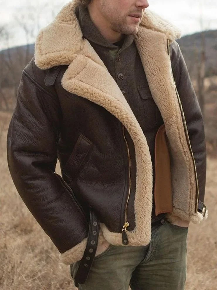 Luxury Sheepskin B3 Pilot Jacket – Men’s Aviator Flight Jacket