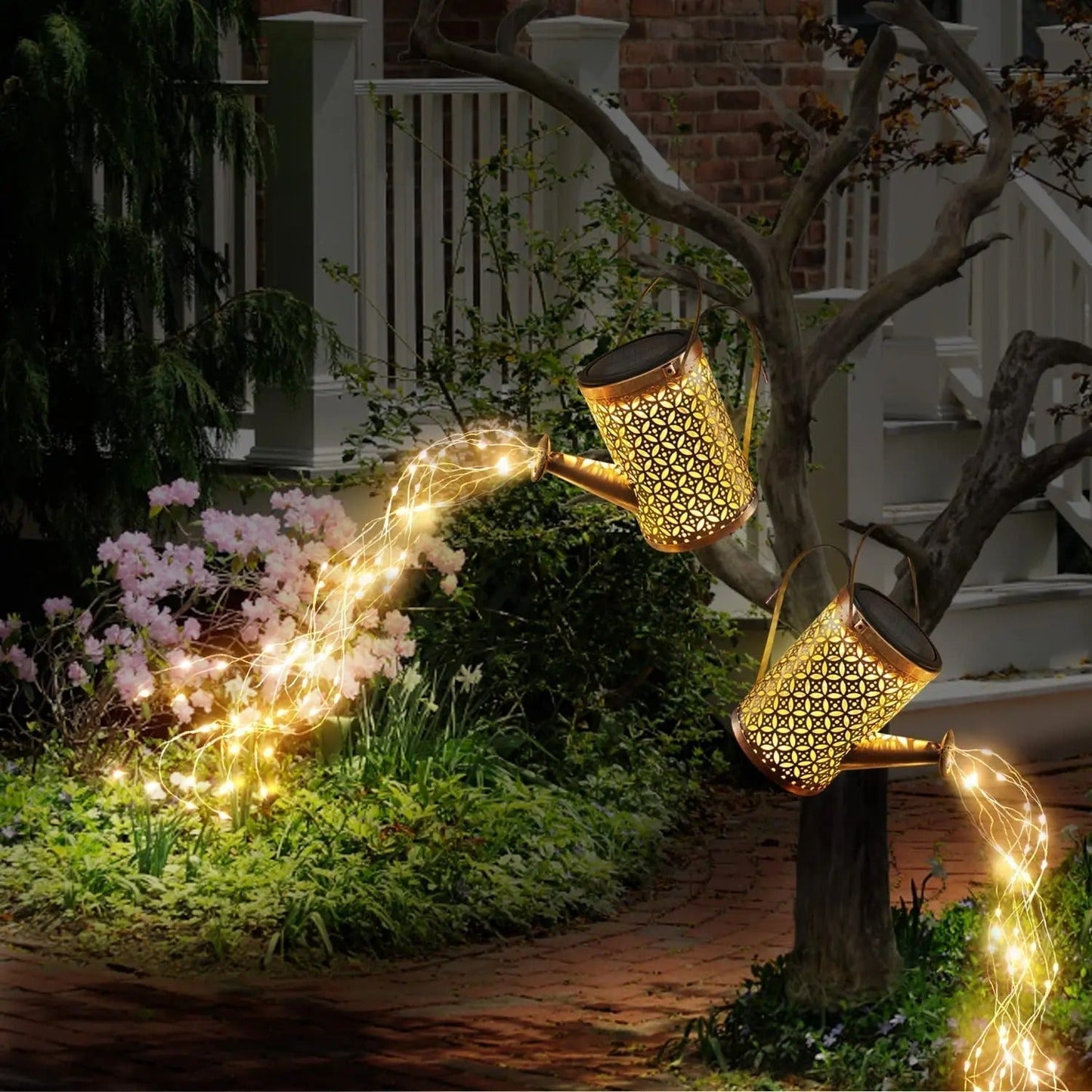 Creative & Vintage LED Watering Can Garden Light