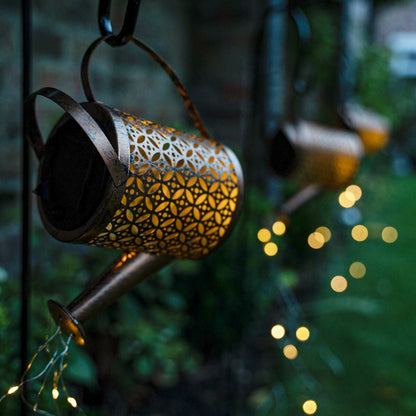 Creative & Vintage LED Watering Can Garden Light