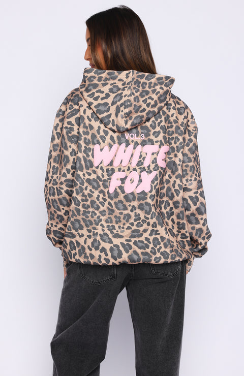 White Fox - Oversized Back Printed Hoodie