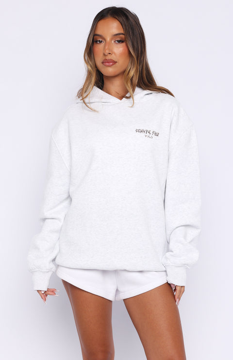 White Fox - Leopard Printed Oversized Hoodie