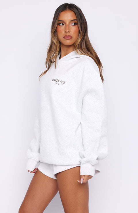 White Fox - Leopard Printed Oversized Hoodie