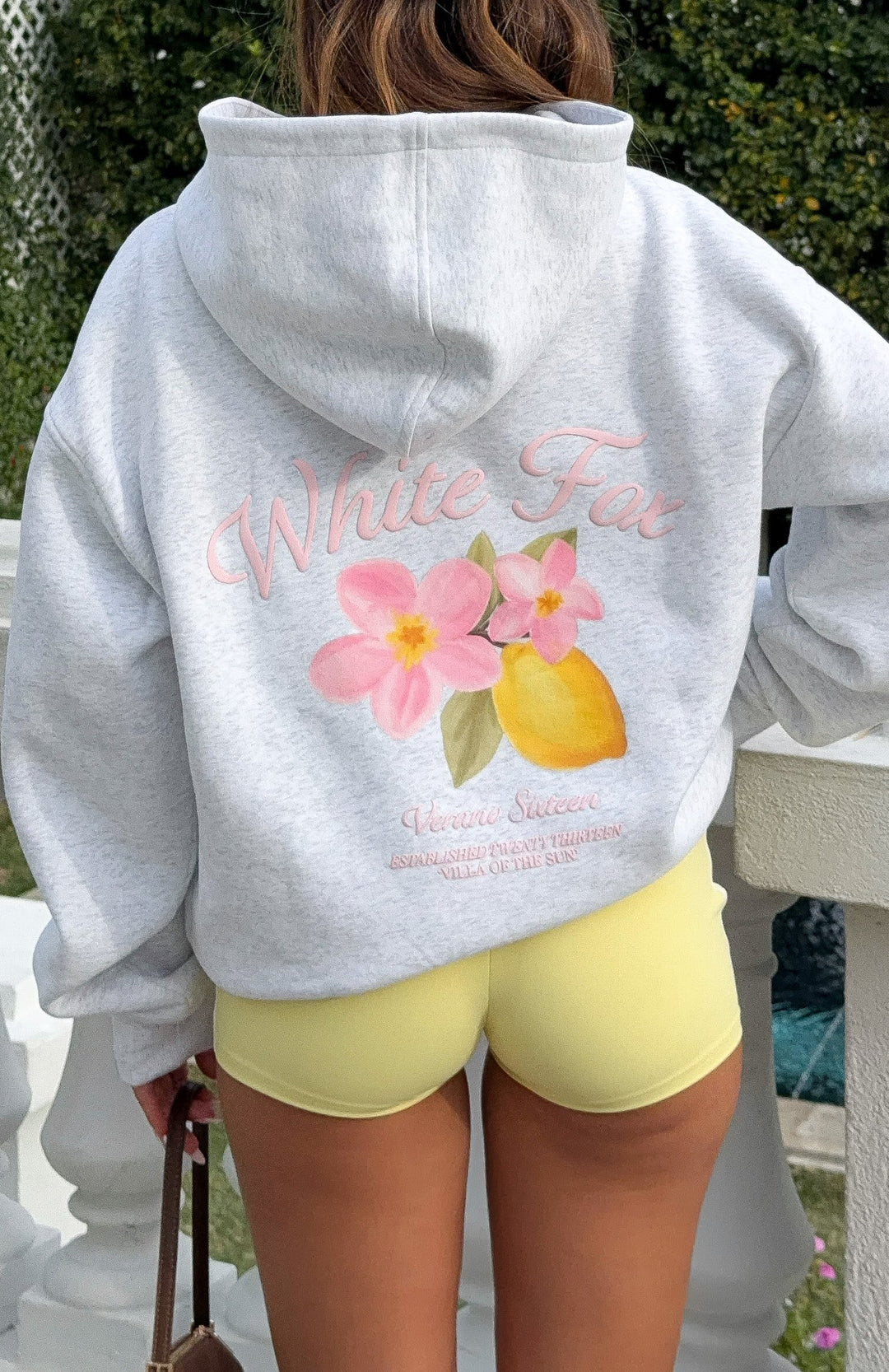 White Fox - Floral Lemon Hoodie