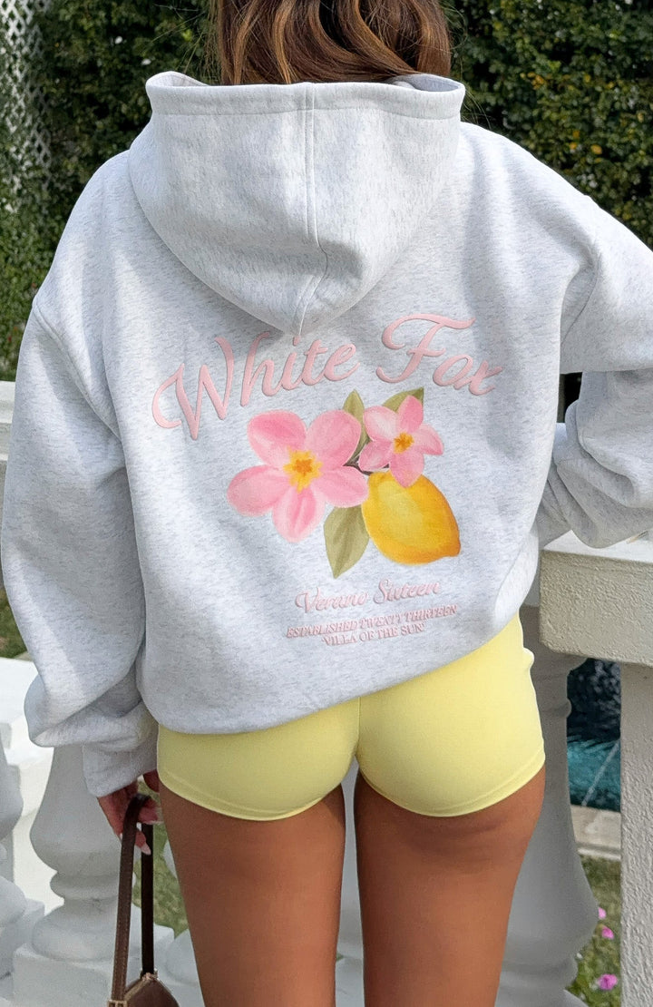 White Fox - Floral Lemon Hoodie