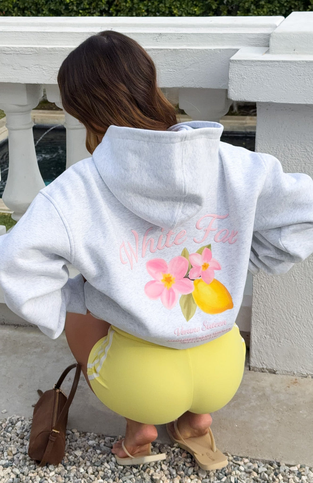 White Fox - Floral Lemon Hoodie