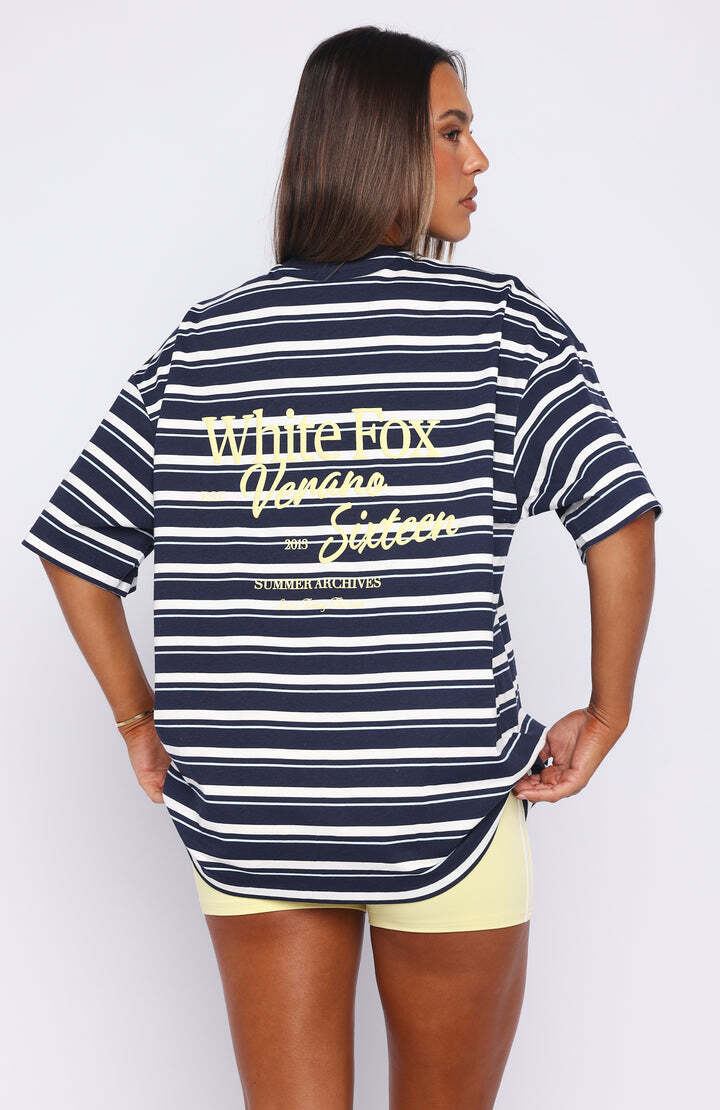 White Fox - Oversize striped Tee