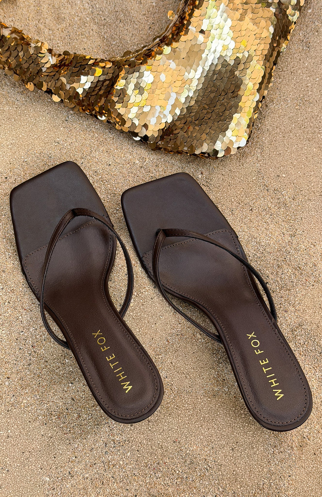White Fox - Modern Strappy Square Sandals